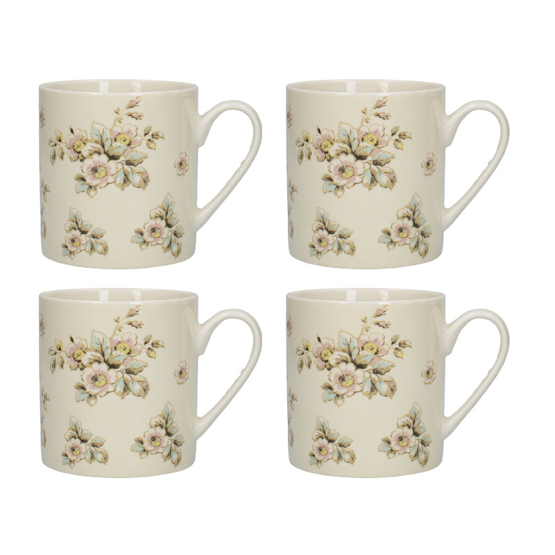 Set of 4 Vintage Cottage Coffee Mugs Cups Coffee Cups Set of 4 Vintage Cottage Coffee Mugs Cups Coffee Cups
